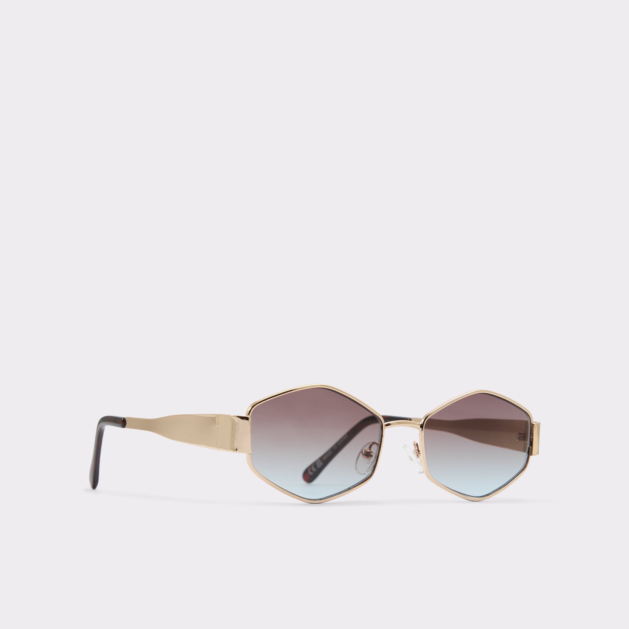 Aldo Rilibaen Gold Women's Round - Sunglasses