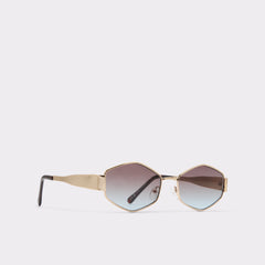 Aldo Rilibaen Gold Women's Round - Sunglasses