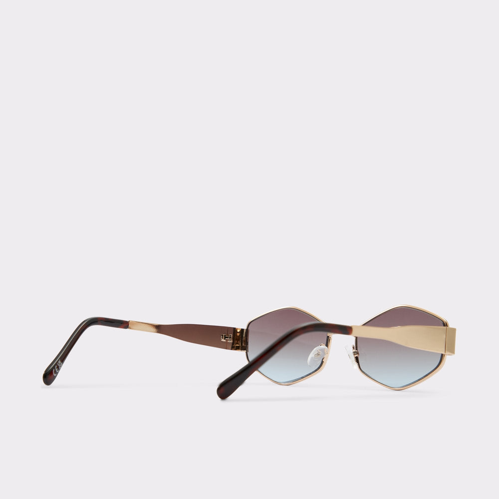 Aldo Rilibaen Gold Women's Round - Sunglasses