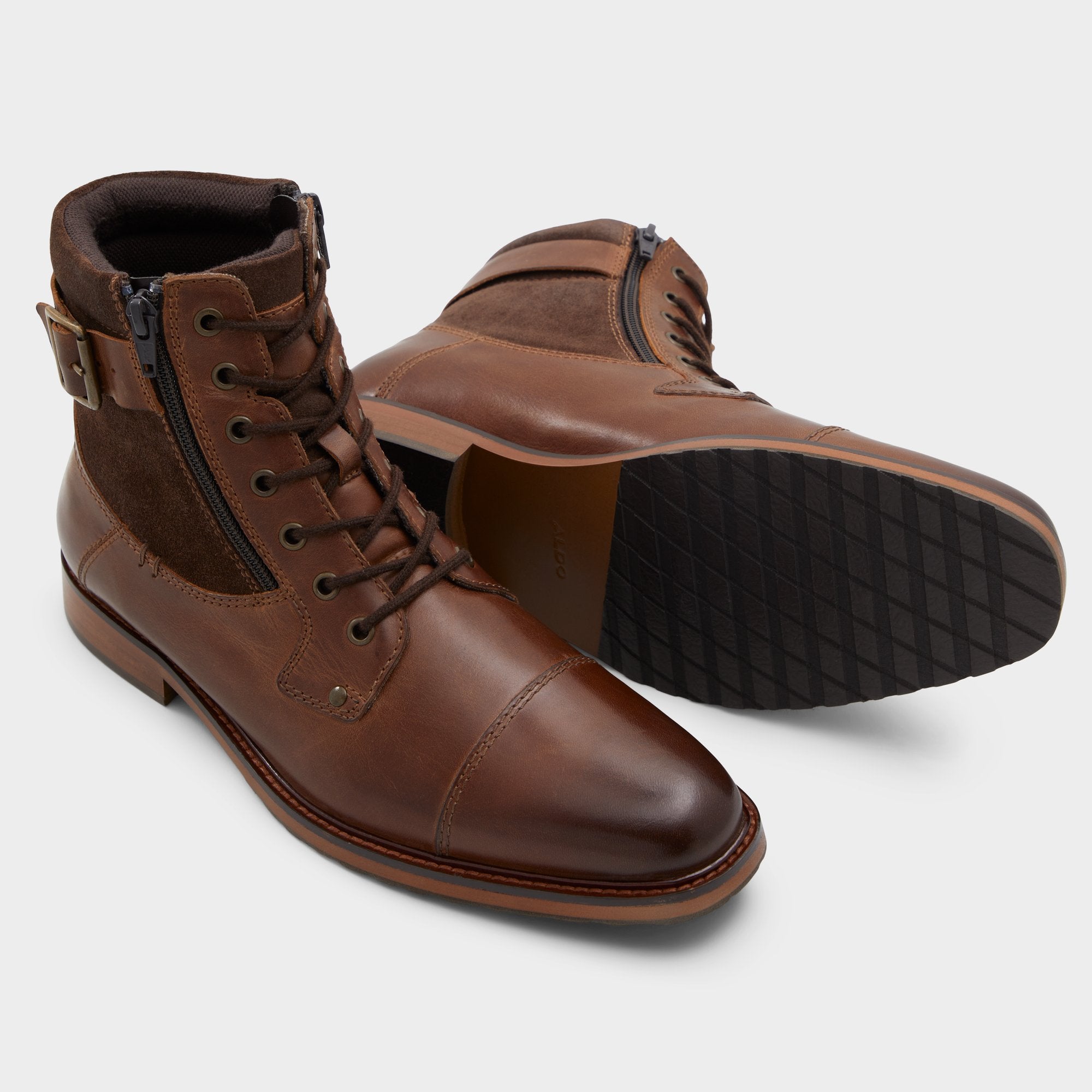 Aldo Constantine Dark Brown Men's Lace-up boots - Lace-up boot