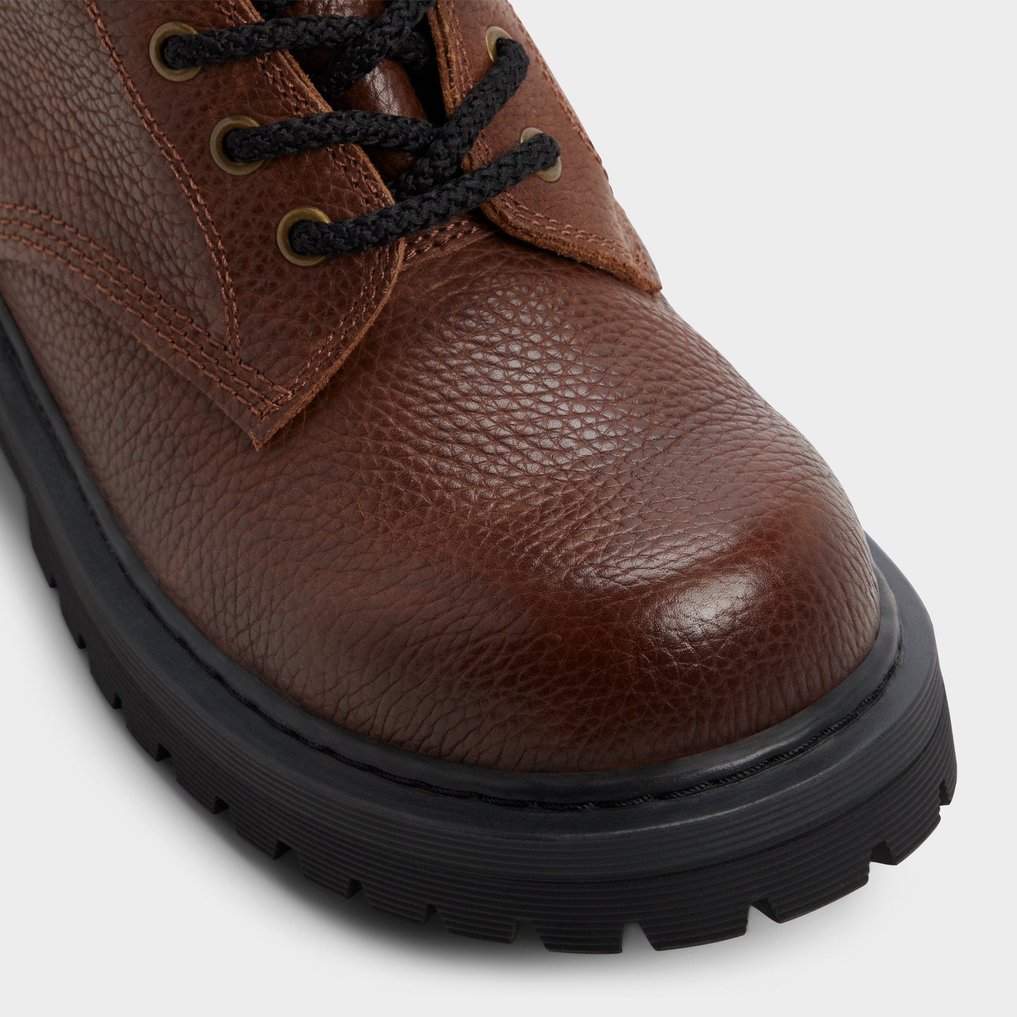 Aldo Doublezero in Dark Brown - Combat boot, Lug sole