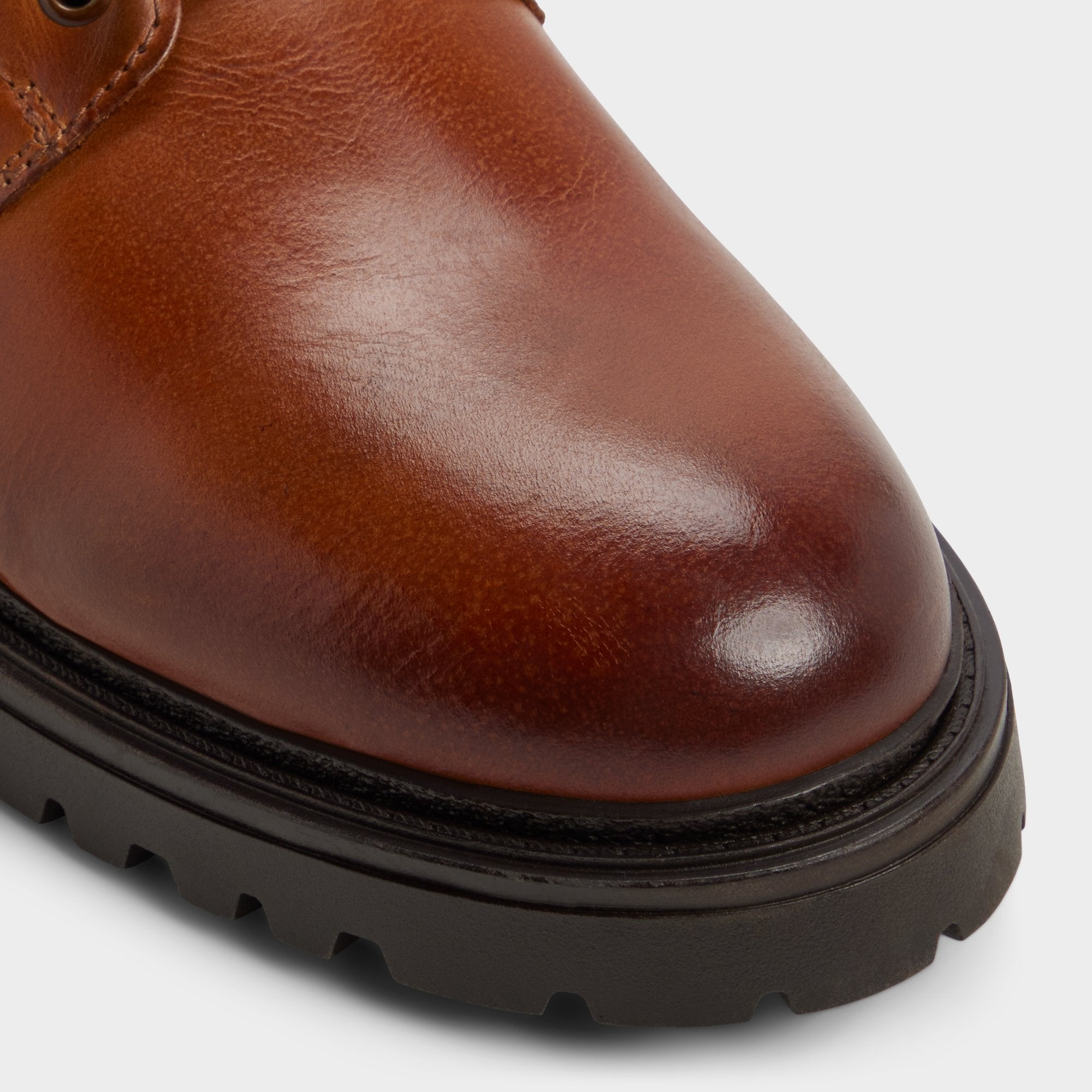 Aldo Draco in Cognac - Combat boot, Lug sole