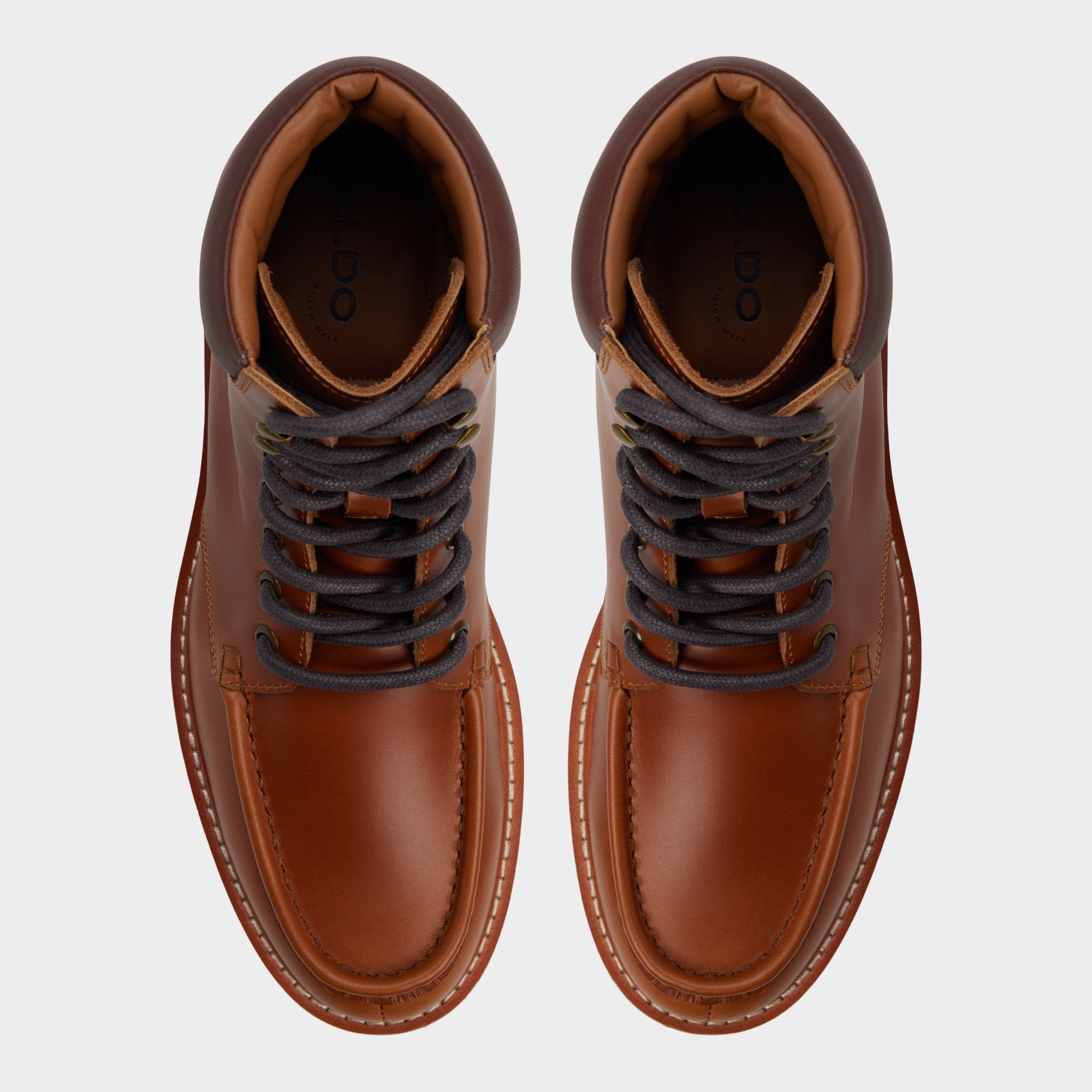 Aldo Grier in Cognac - Combat boot, Lug sole