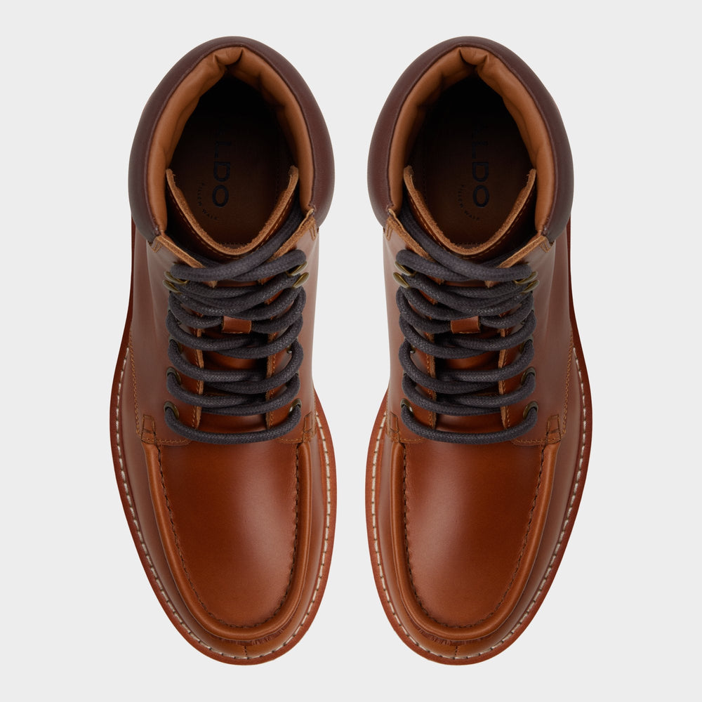 Aldo Grier in Cognac - Combat boot, Lug sole