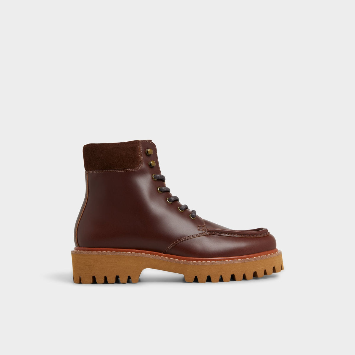 Aldo Grier in Medium Brown - Combat boot, Lug sole