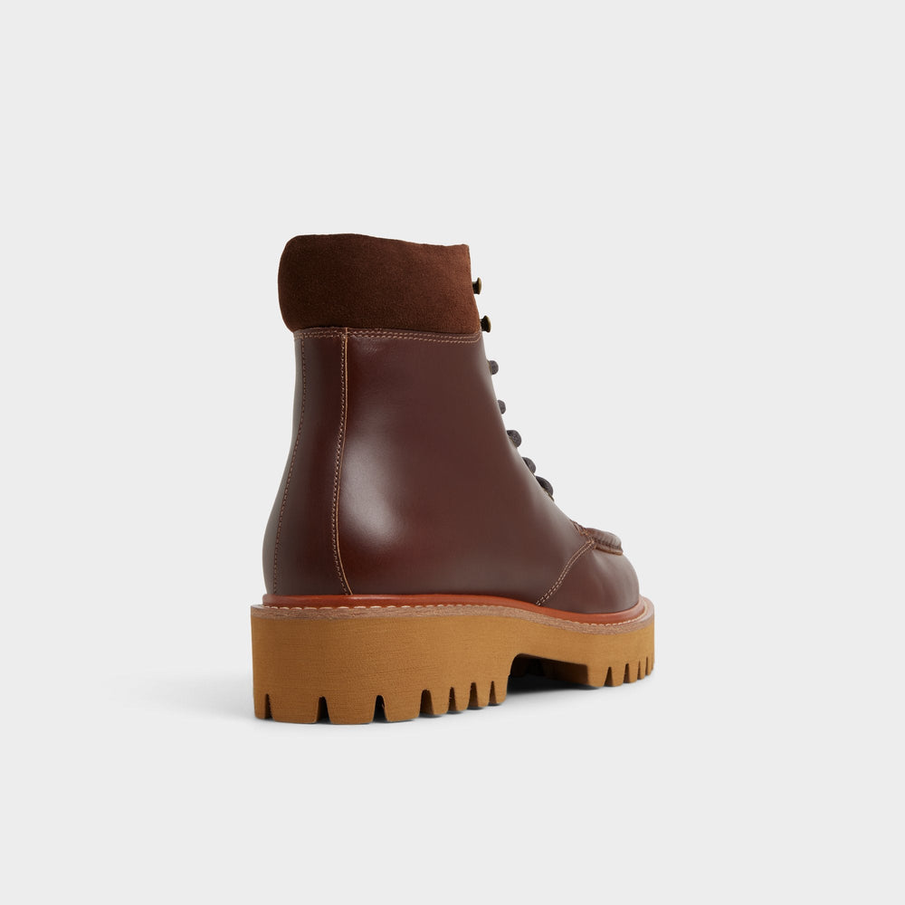 Aldo Grier in Medium Brown - Combat boot, Lug sole