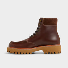 Aldo Grier in Medium Brown - Combat boot, Lug sole