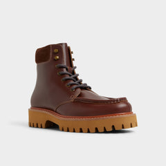 Aldo Grier in Medium Brown - Combat boot, Lug sole