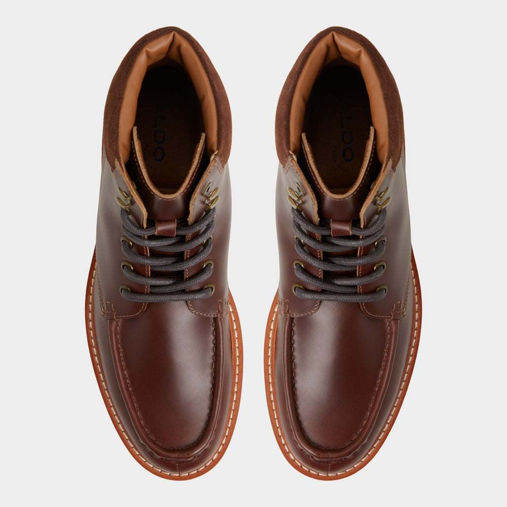 Aldo Grier in Medium Brown - Combat boot, Lug sole