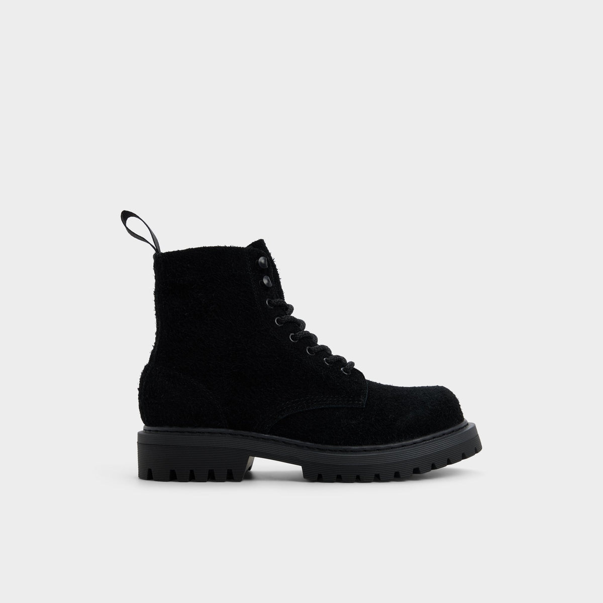 Aldo Doublezero in Black - Combat boot, Lug sole
