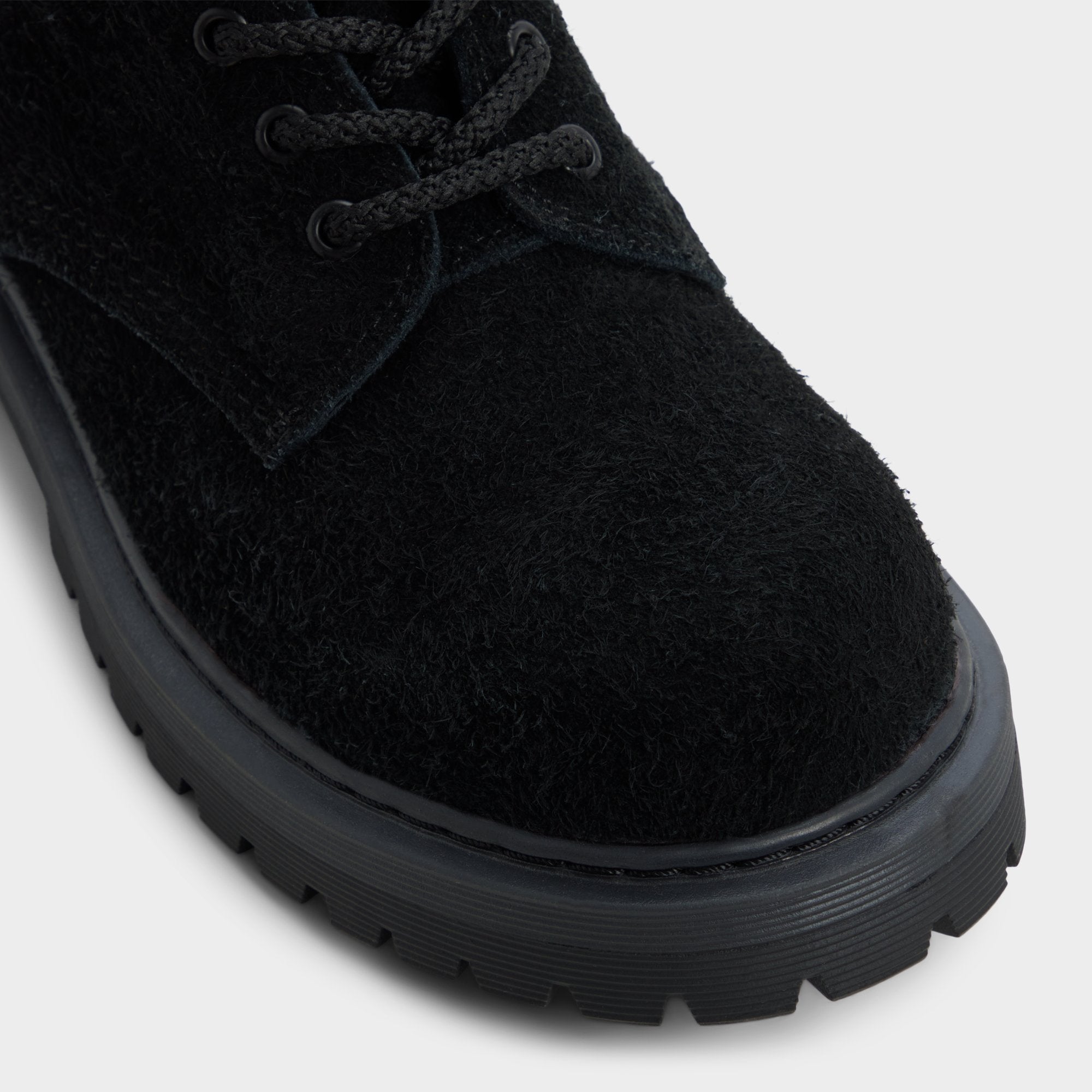 Aldo Doublezero in Black - Combat boot, Lug sole
