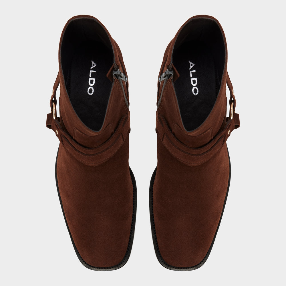 Aldo Marcos in Dark Brown - Ankle boot, Block heel