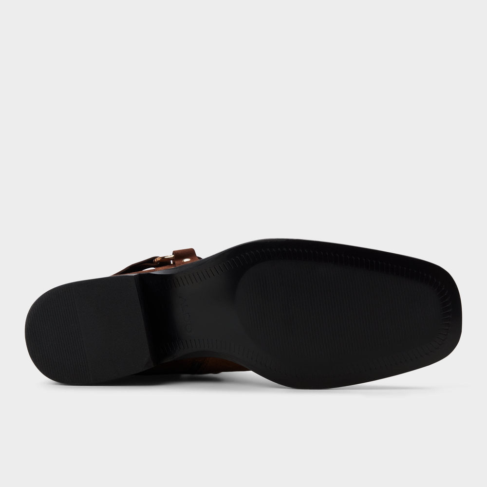 Aldo Marcos in Dark Brown - Ankle boot, Block heel