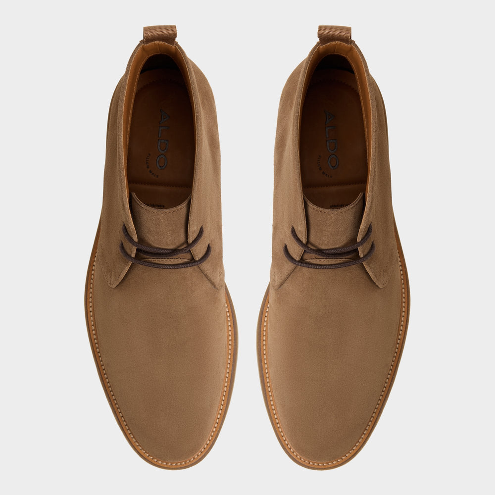 Aldo Jefrey Dark Brown Leather Suede Men's Chukka boots - Chukka boot