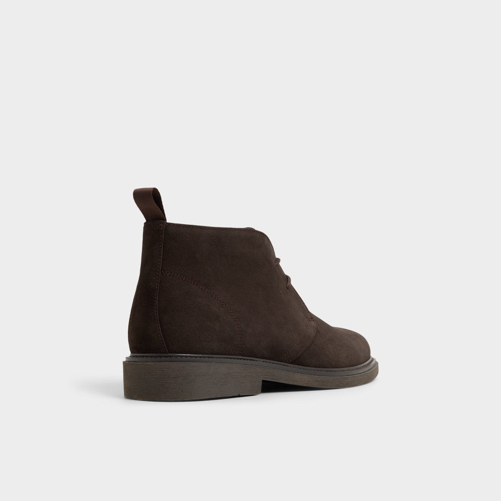 Aldo Jefrey Dark Brown Leather Suede Men's Chukka boots - Chukka boot