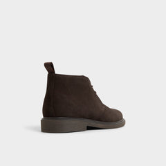 Aldo Jefrey Dark Brown Leather Suede Men's Chukka boots - Chukka boot