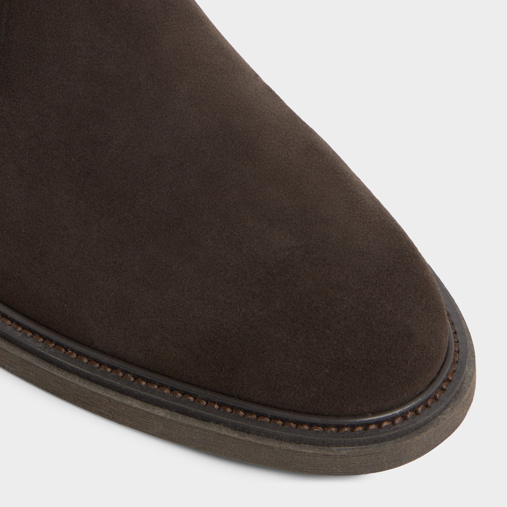 Aldo Jefrey Dark Brown Leather Suede Men's Chukka boots - Chukka boot