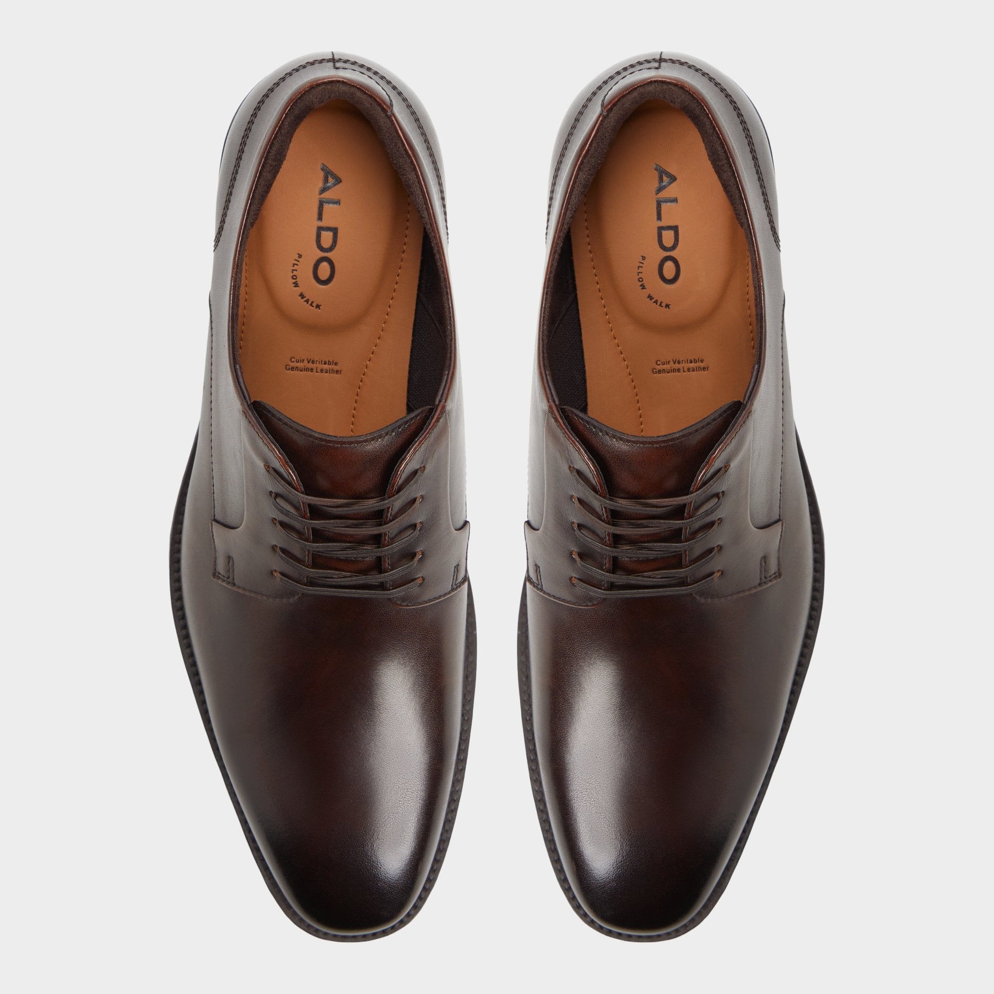 Aldo Teodoro Medium Brown Men's Dress Shoes - Derby shoe