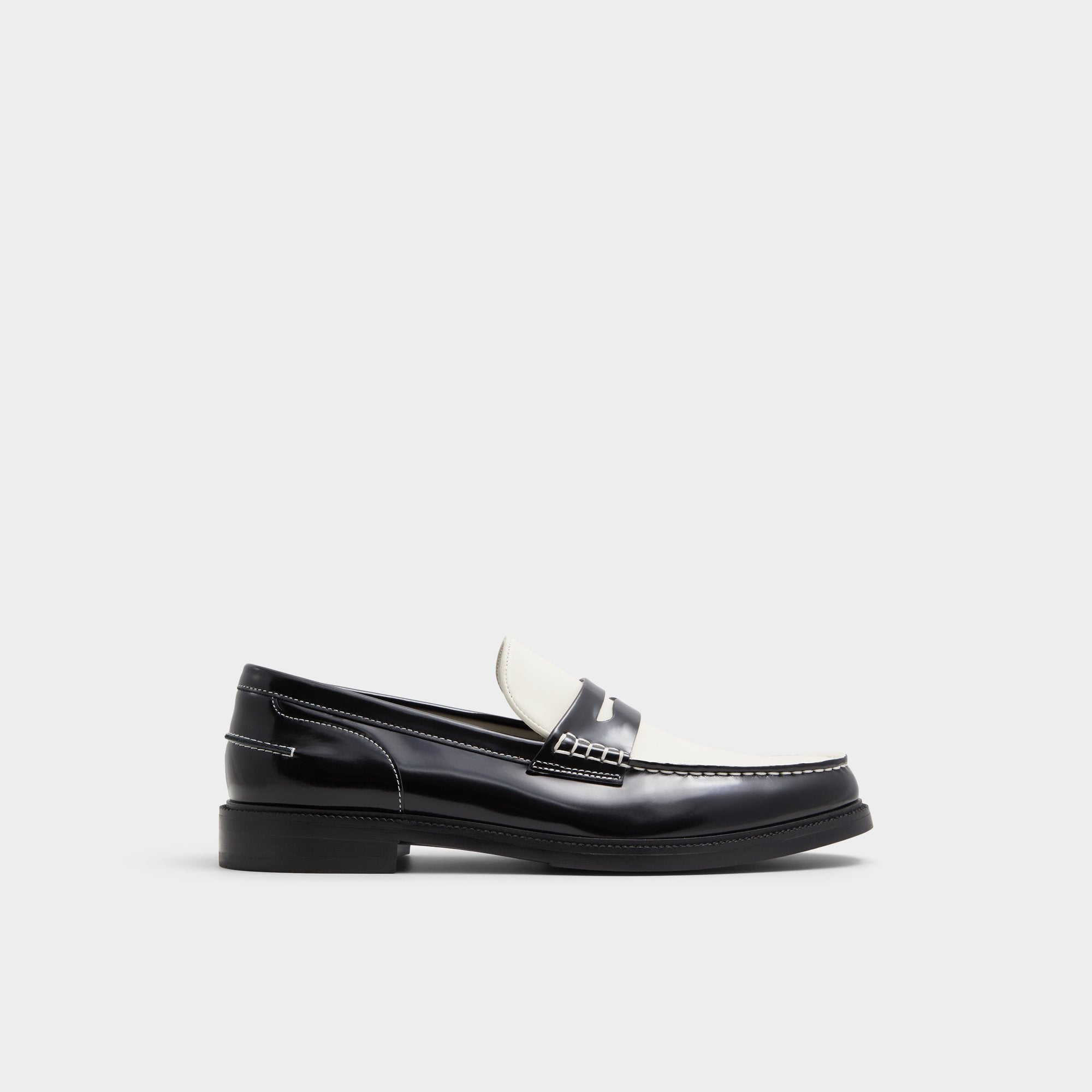 Aldo Kieran Black/White Men's Dress Shoes - Loafer