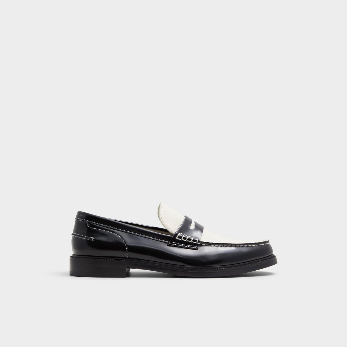 Aldo Kieran Black/White Men's Dress Shoes - Loafer