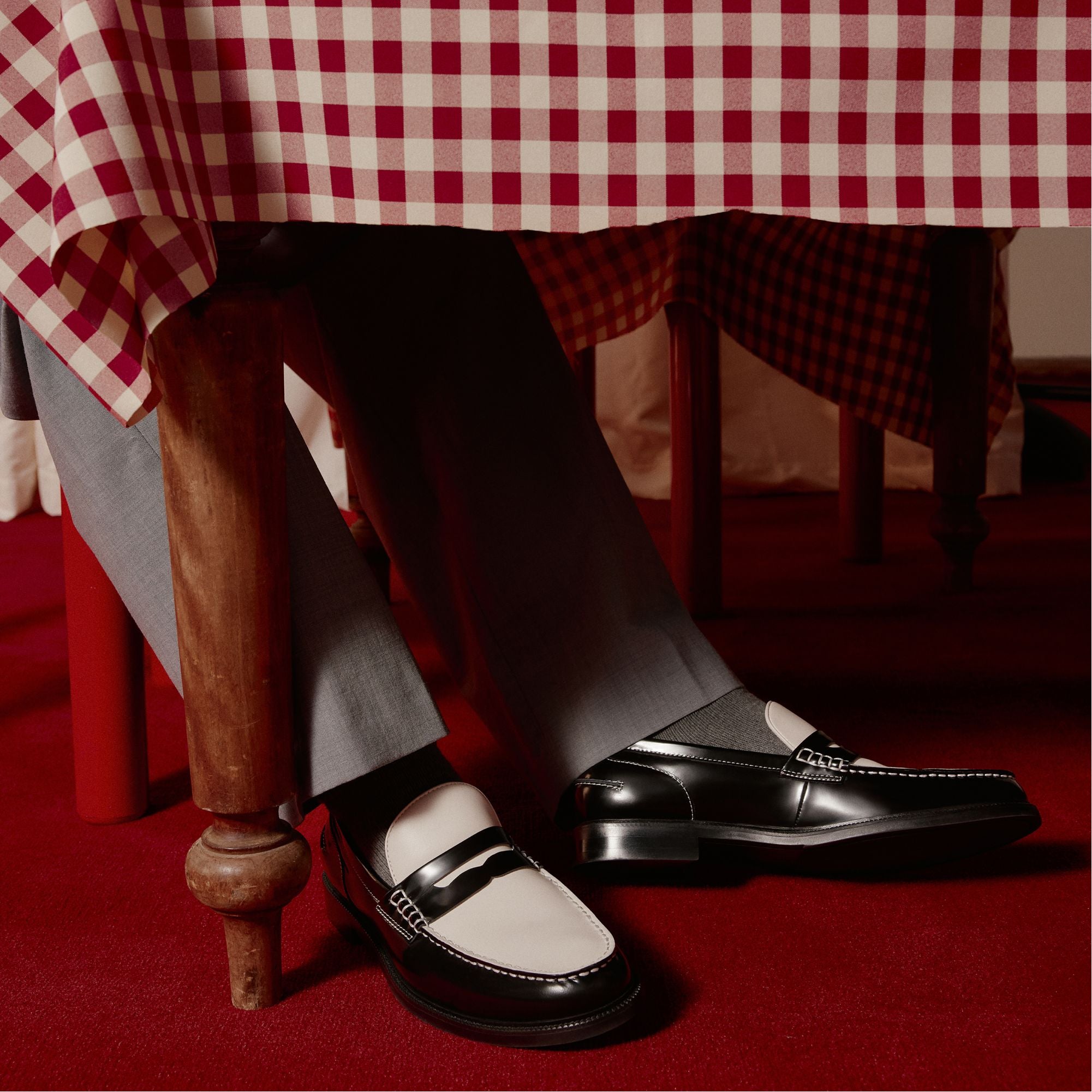 Aldo Kieran Black/White Men's Dress Shoes - Loafer