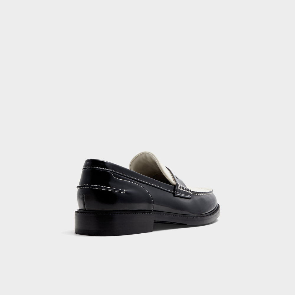 Aldo Kieran Black/White Men's Dress Shoes - Loafer