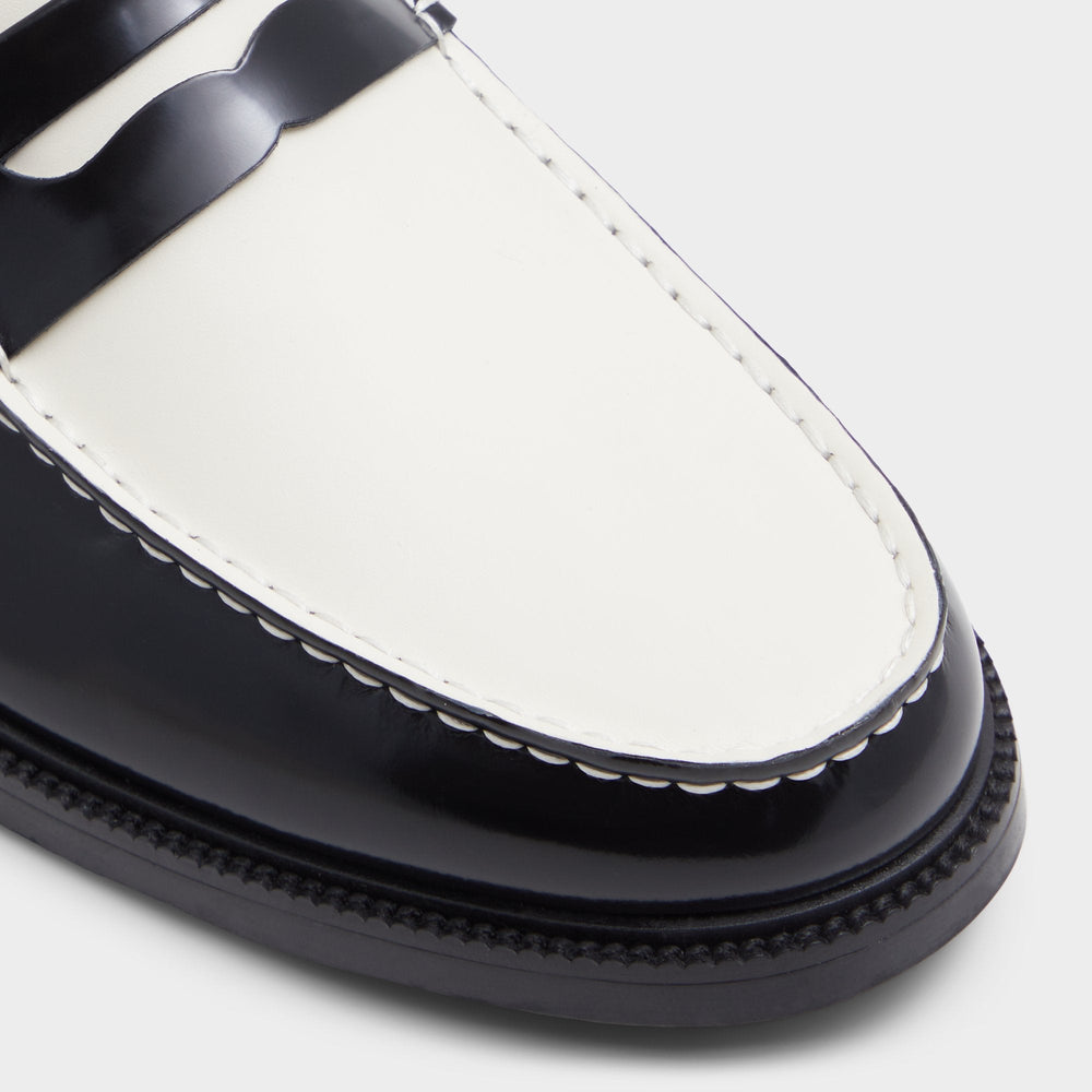 Aldo Kieran Black/White Men's Dress Shoes - Loafer