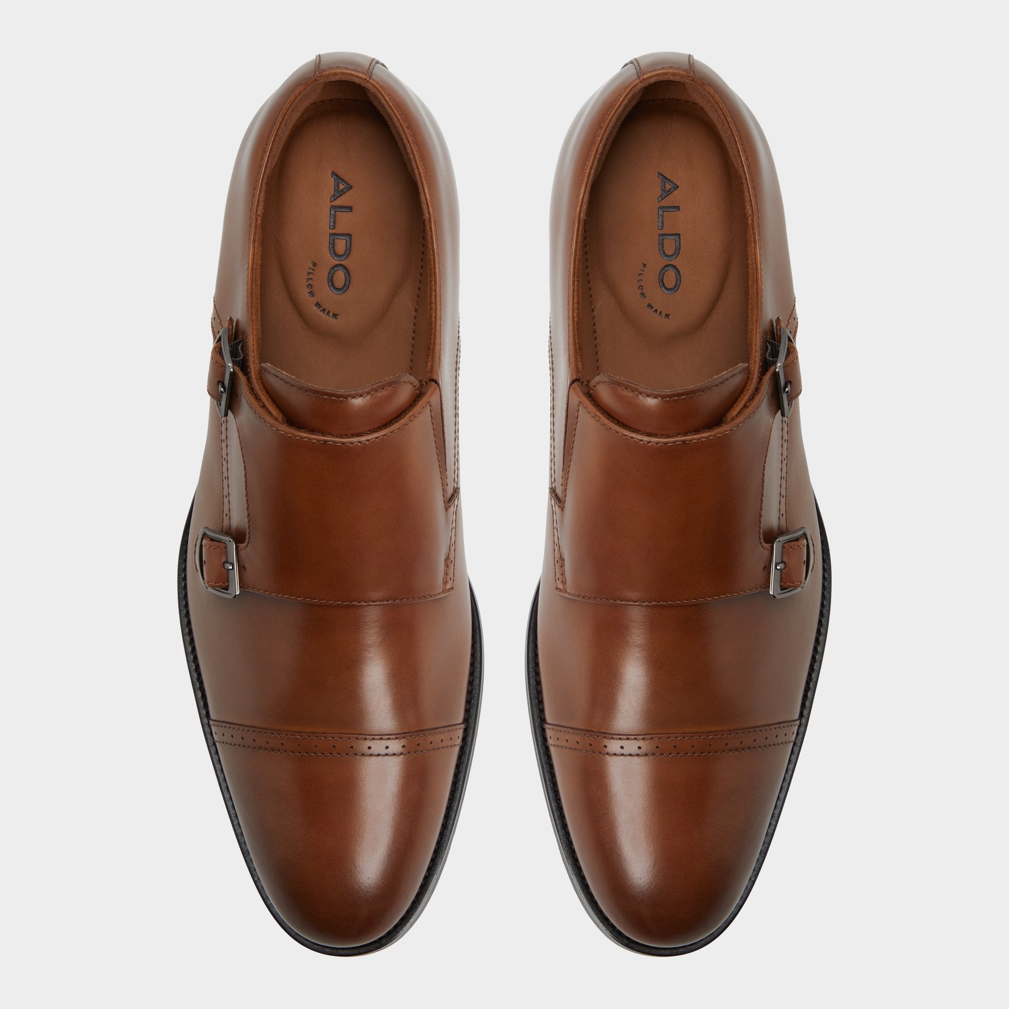 Aldo Zelasien in Cognac - Monkstrap loafer
