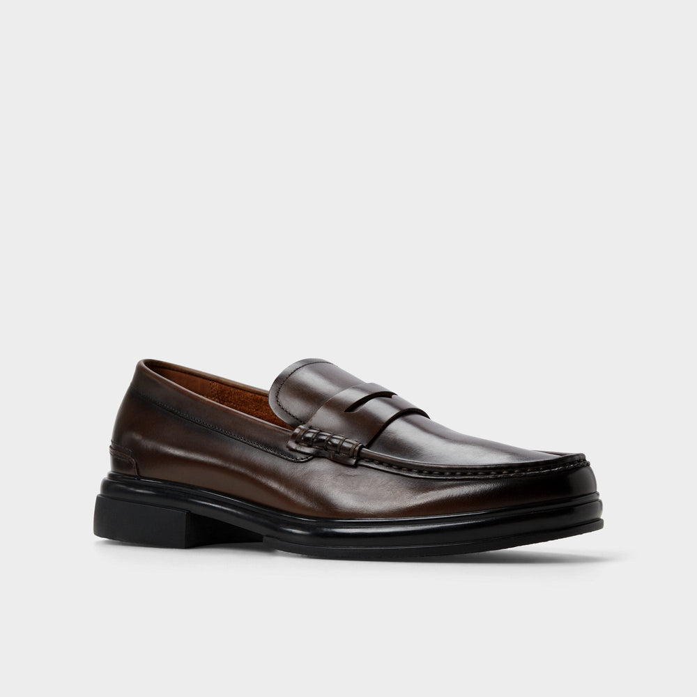 Aldo Tucker Other Brown Leather Smooth Men's Loafers & Slip-Ons - Loafer