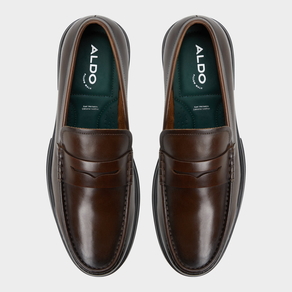 Aldo Tucker Other Brown Leather Smooth Men's Loafers & Slip-Ons - Loafer