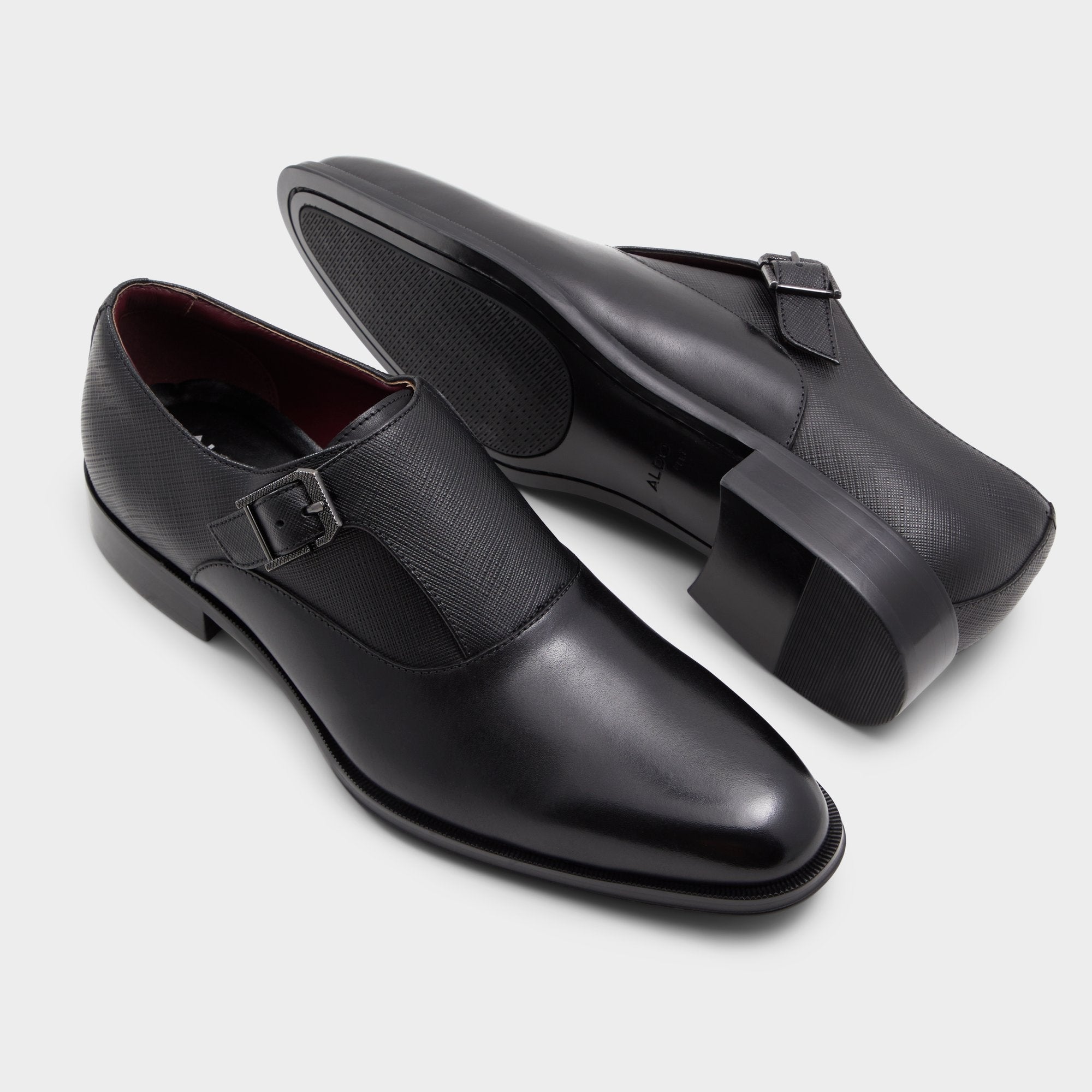Aldo Dashing Other Black Men's Loafers & Slip-Ons - Monkstrap loafer