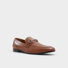 Aldo Marinho Cognac Leather Smooth Men's Dress Shoes - Loafer