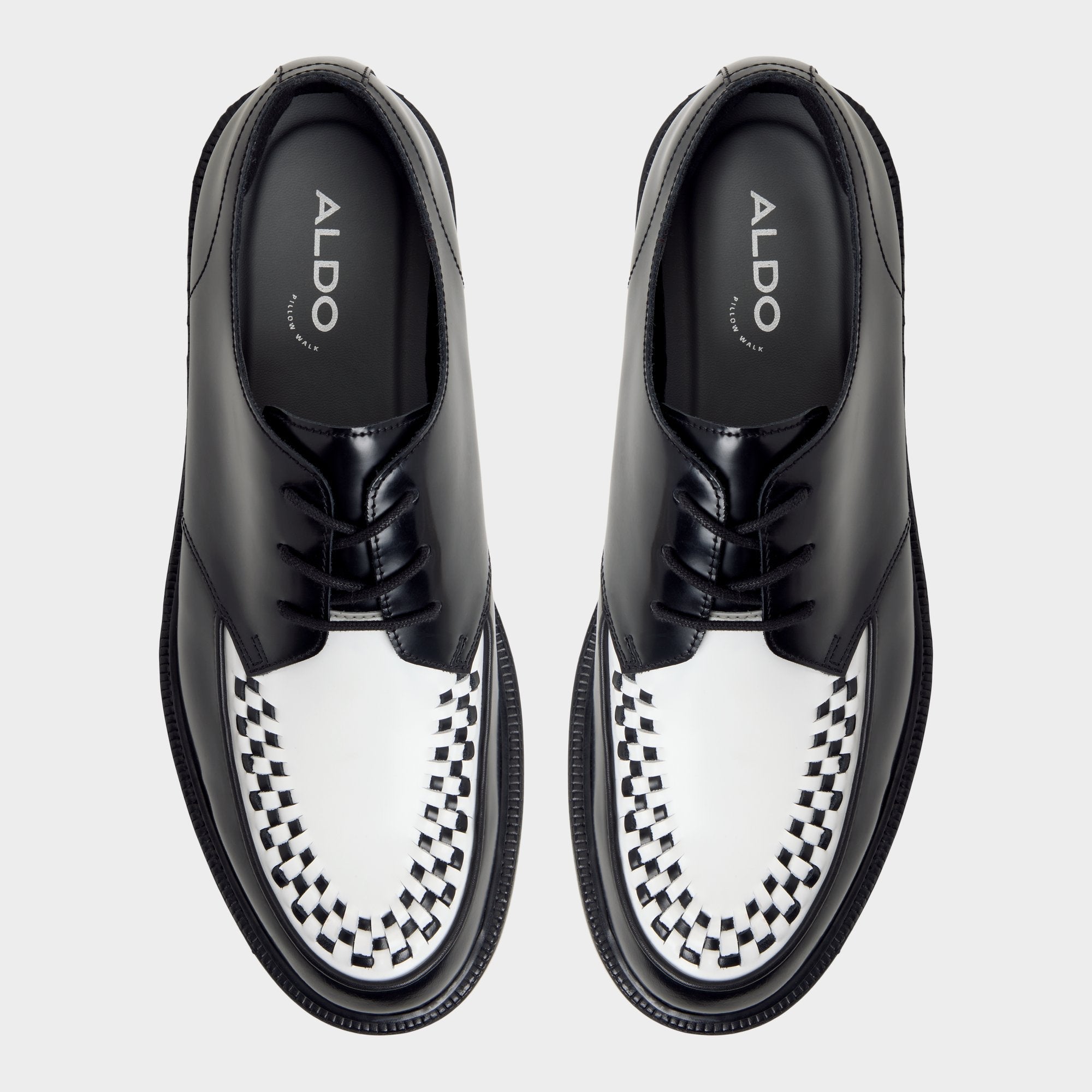 Aldo Rocco in Black White - Oxford shoe