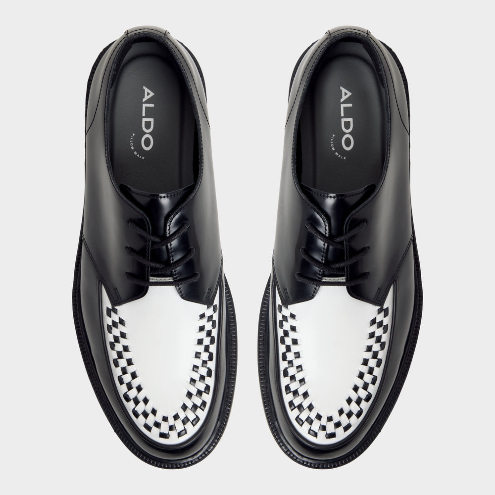 Aldo Rocco in Black White - Oxford shoe