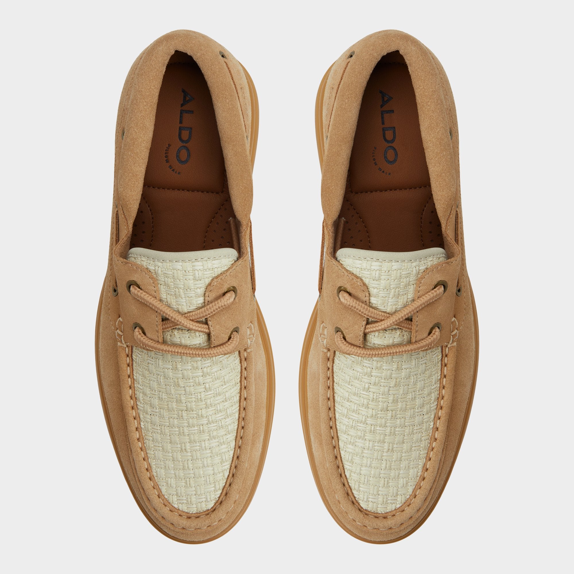 Aldo Seaexplorer Beige Men's Dress Shoes - Boat shoe