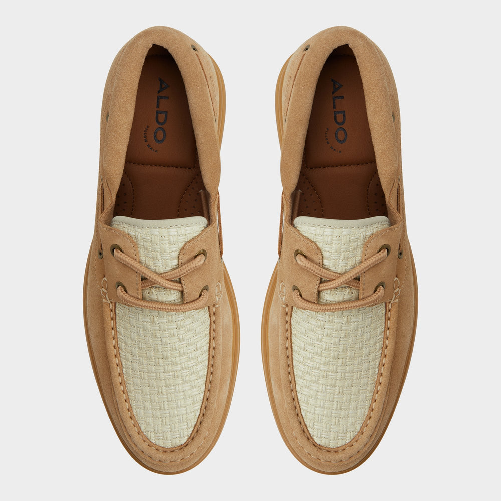 Aldo Seaexplorer Beige Men's Dress Shoes - Boat shoe
