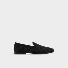 Aldo Casino Other Black Synthetic Textured Men's Dress Shoes - Loafer