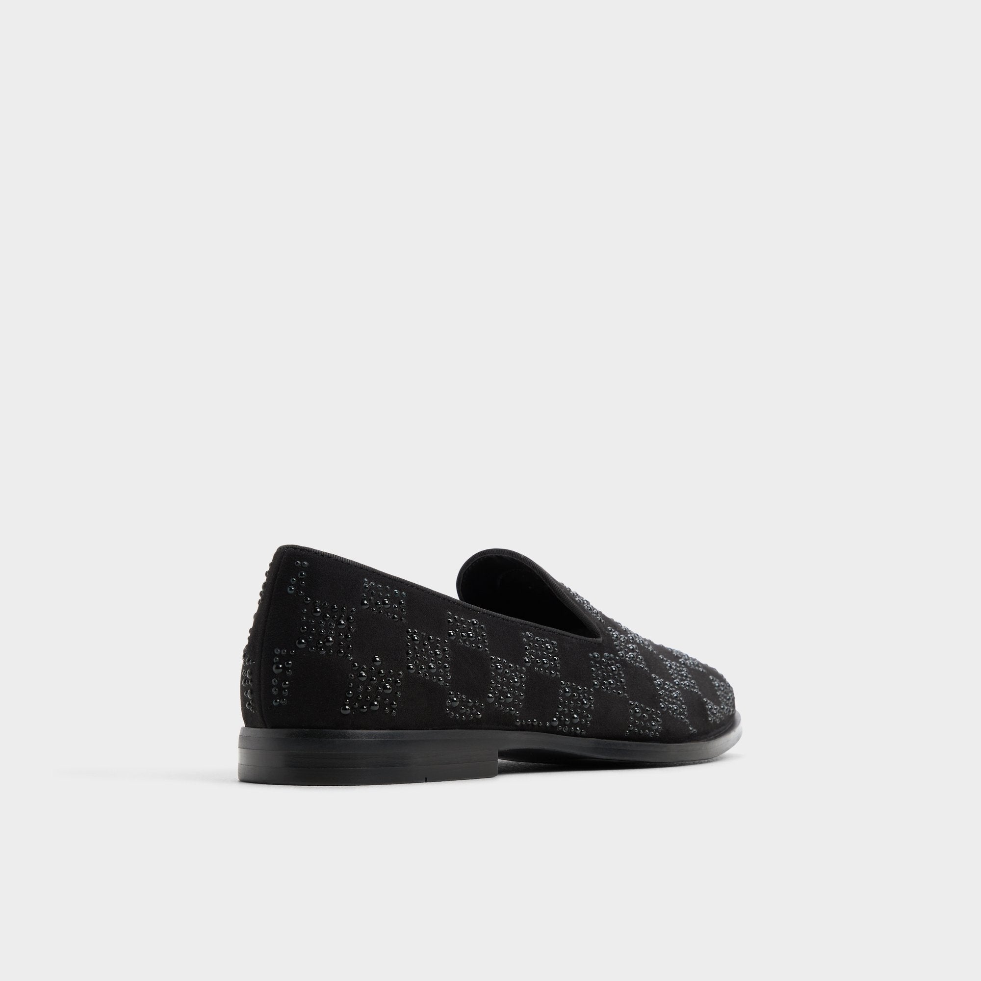 Aldo Casino Other Black Synthetic Textured Men's Dress Shoes - Loafer