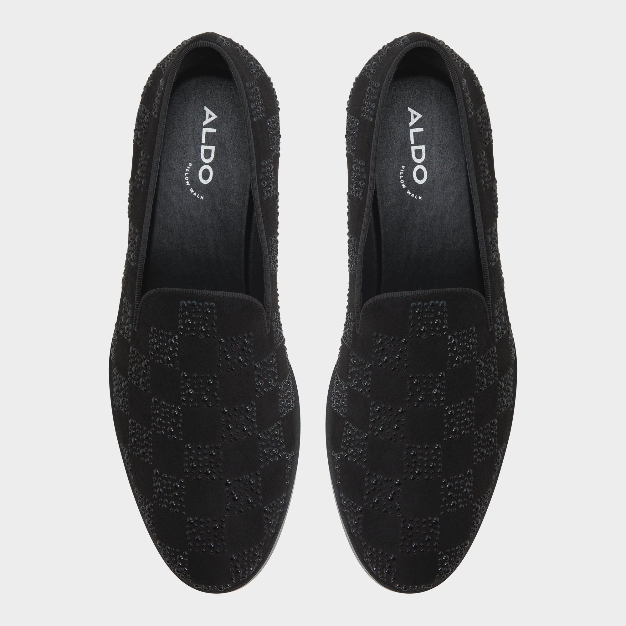 Aldo Casino Other Black Synthetic Textured Men's Dress Shoes - Loafer