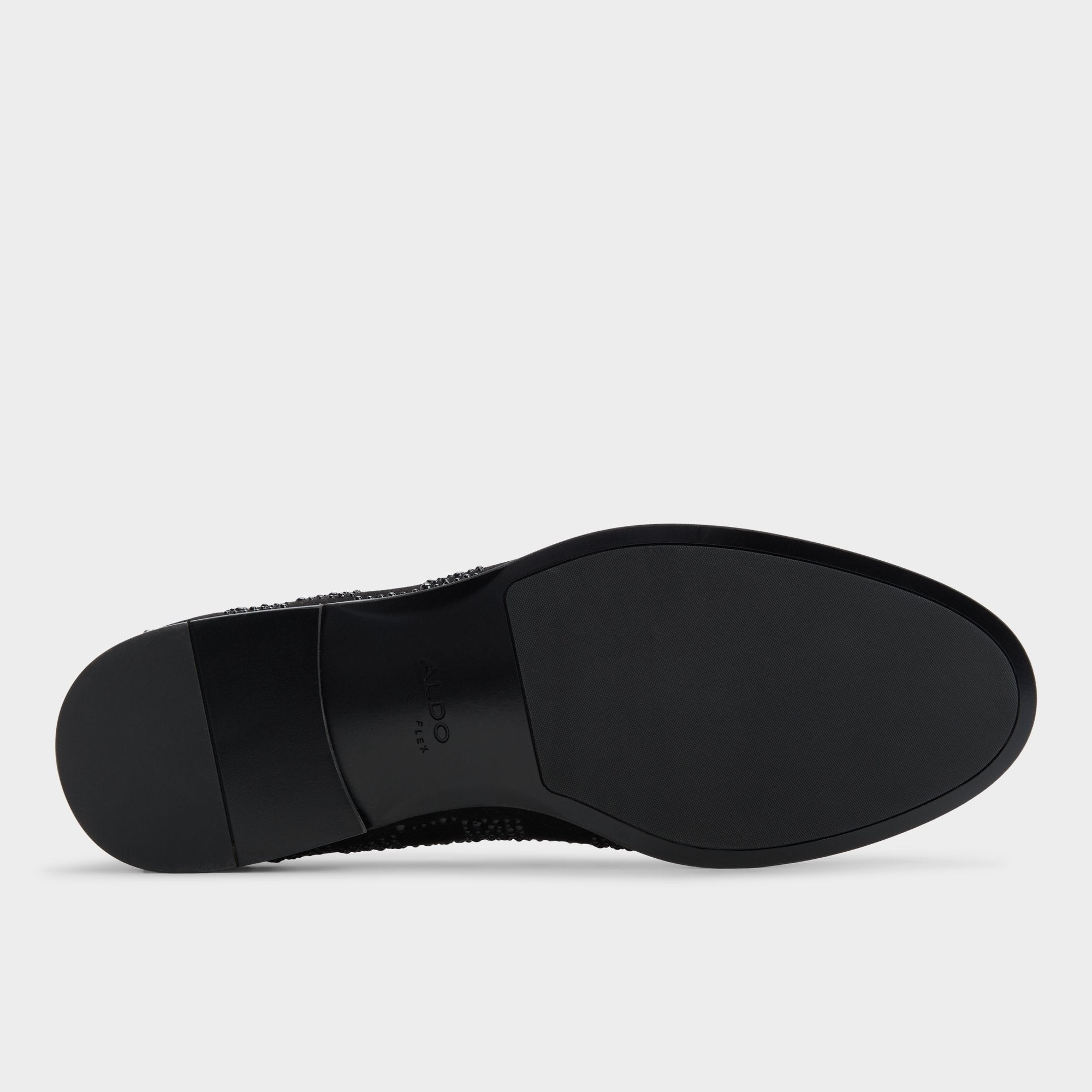 Aldo Casino Other Black Synthetic Textured Men's Dress Shoes - Loafer