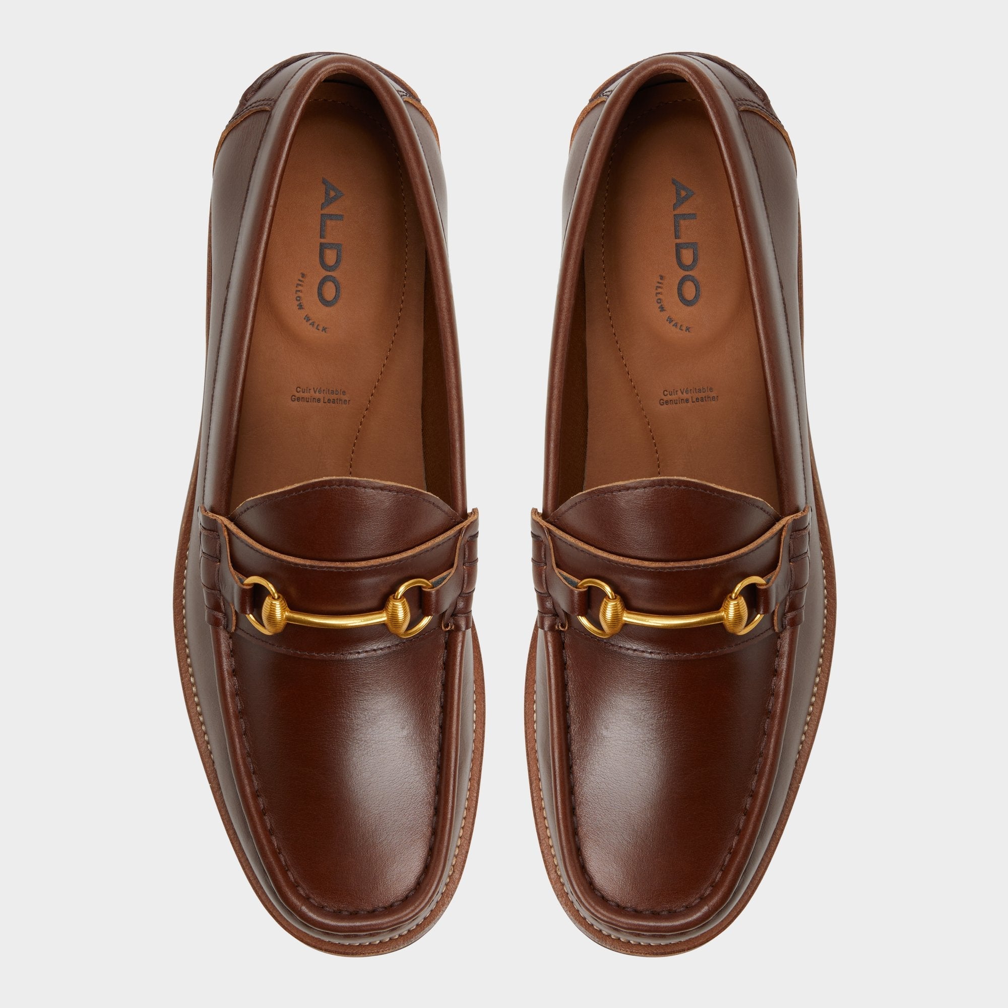 Aldo Wildwoodd Medium Brown Men's Dress Shoes - Loafer