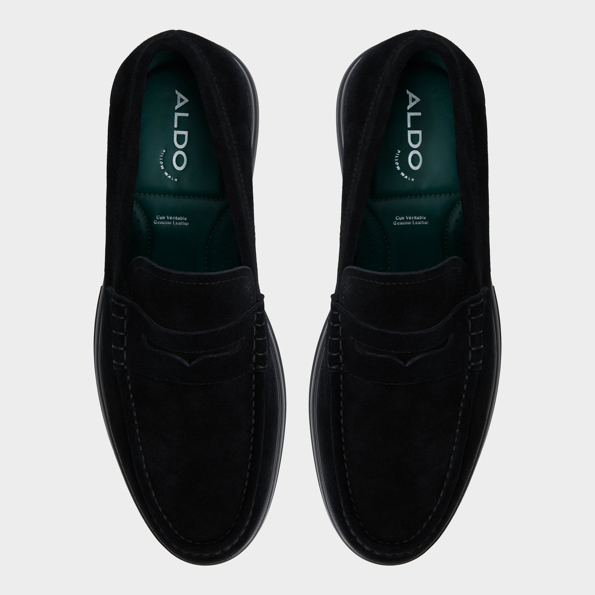 Aldo Tucker Black/Black Men's Dress Shoes - Loafer