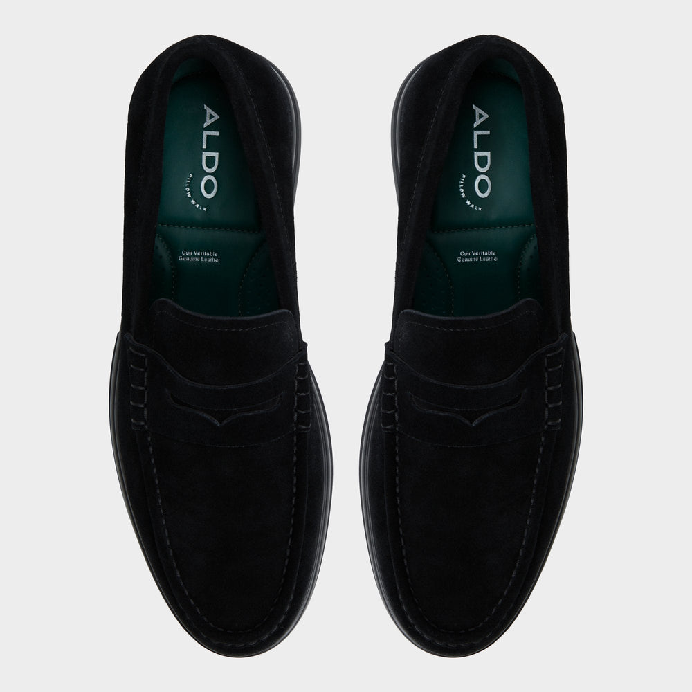 Aldo Tucker Black/Black Men's Dress Shoes - Loafer