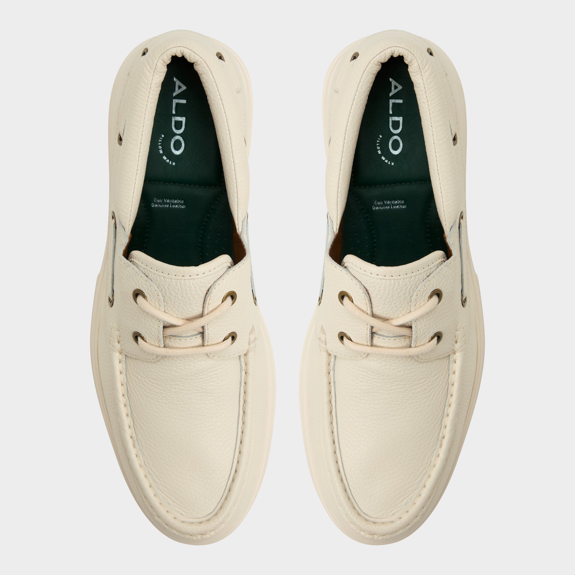 Aldo Seaexplorer Ivory Men's Dress Shoes - Boat shoe