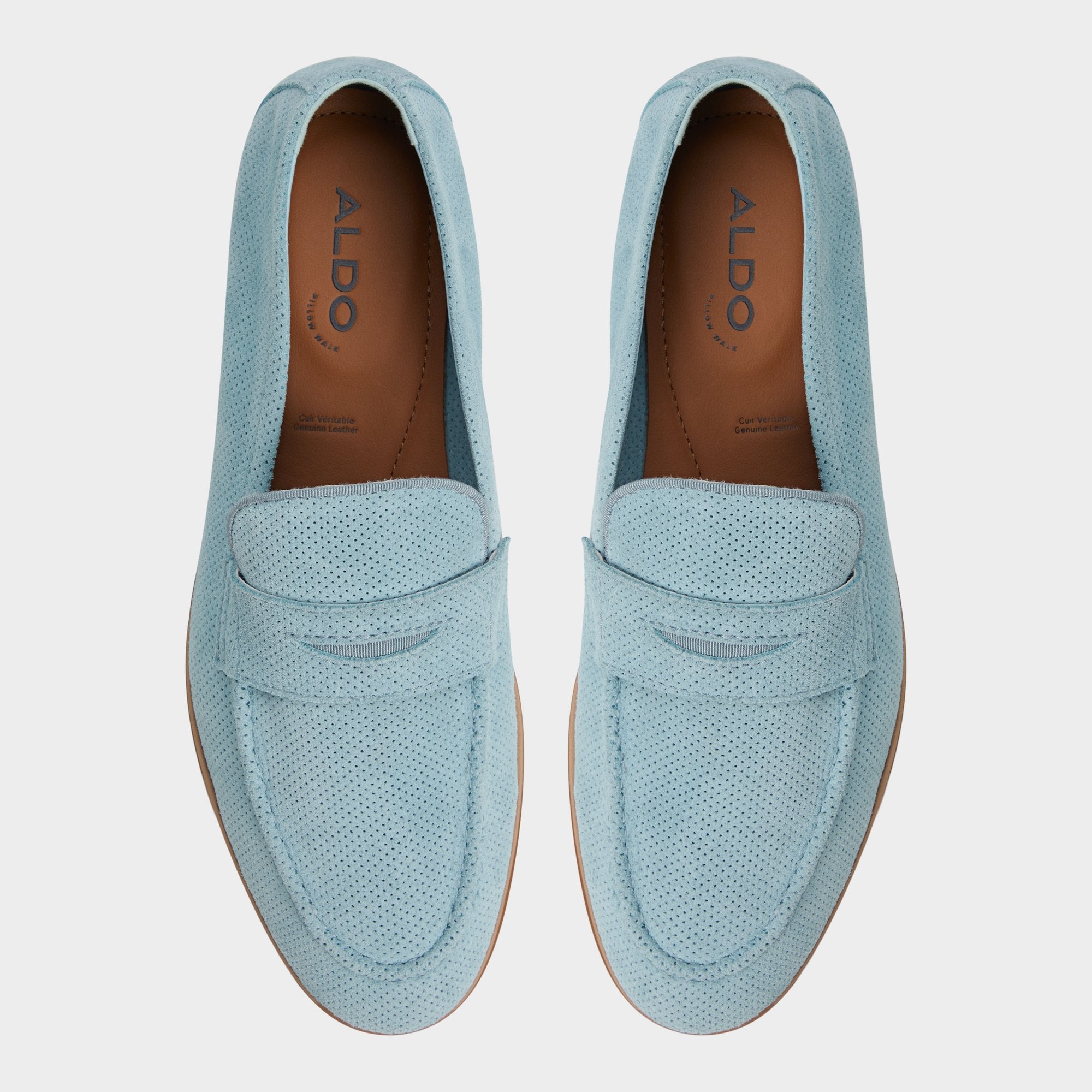 Aldo Journey Light Blue Men's Dress Shoes - Loafer