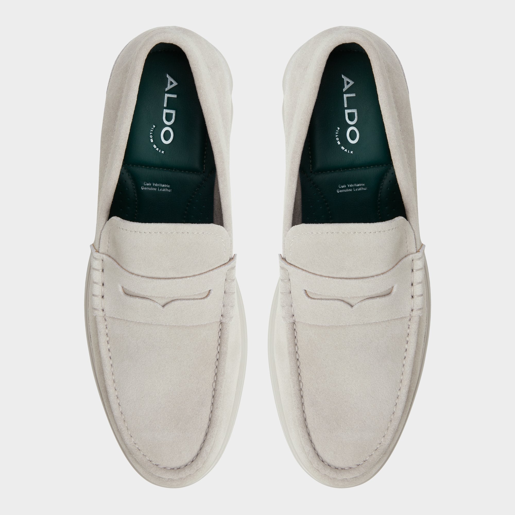 Aldo Tucker Light Grey Men's Dress Shoes - Loafer