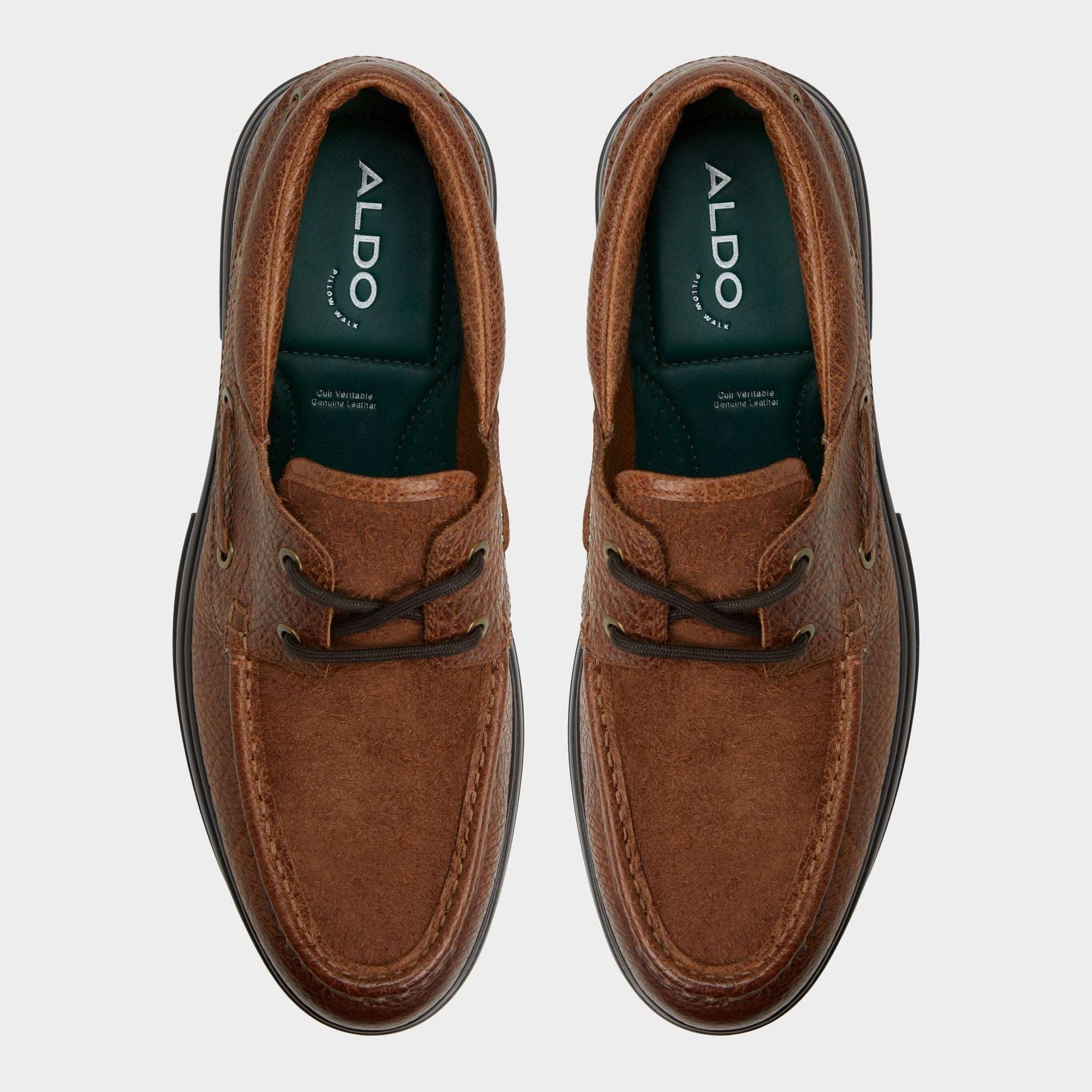 Aldo Seaexplorer Cognac Men's Dress Shoes - Boat shoe
