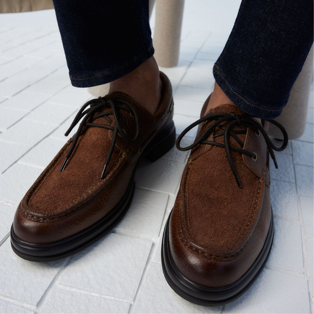 Aldo Seaexplorer Cognac Men's Dress Shoes - Boat shoe