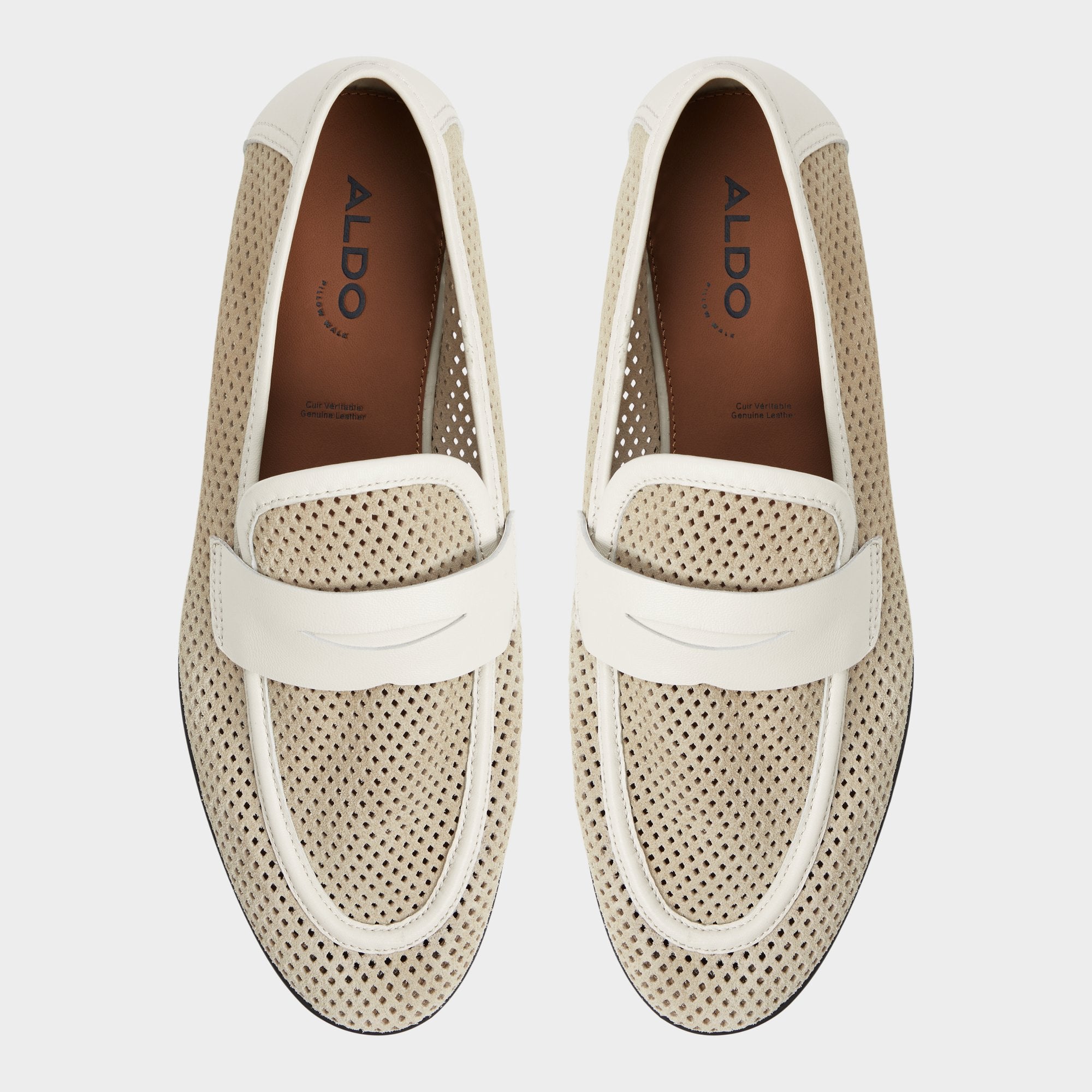 Aldo Arnold Beige Men's Dress Shoes - Loafer