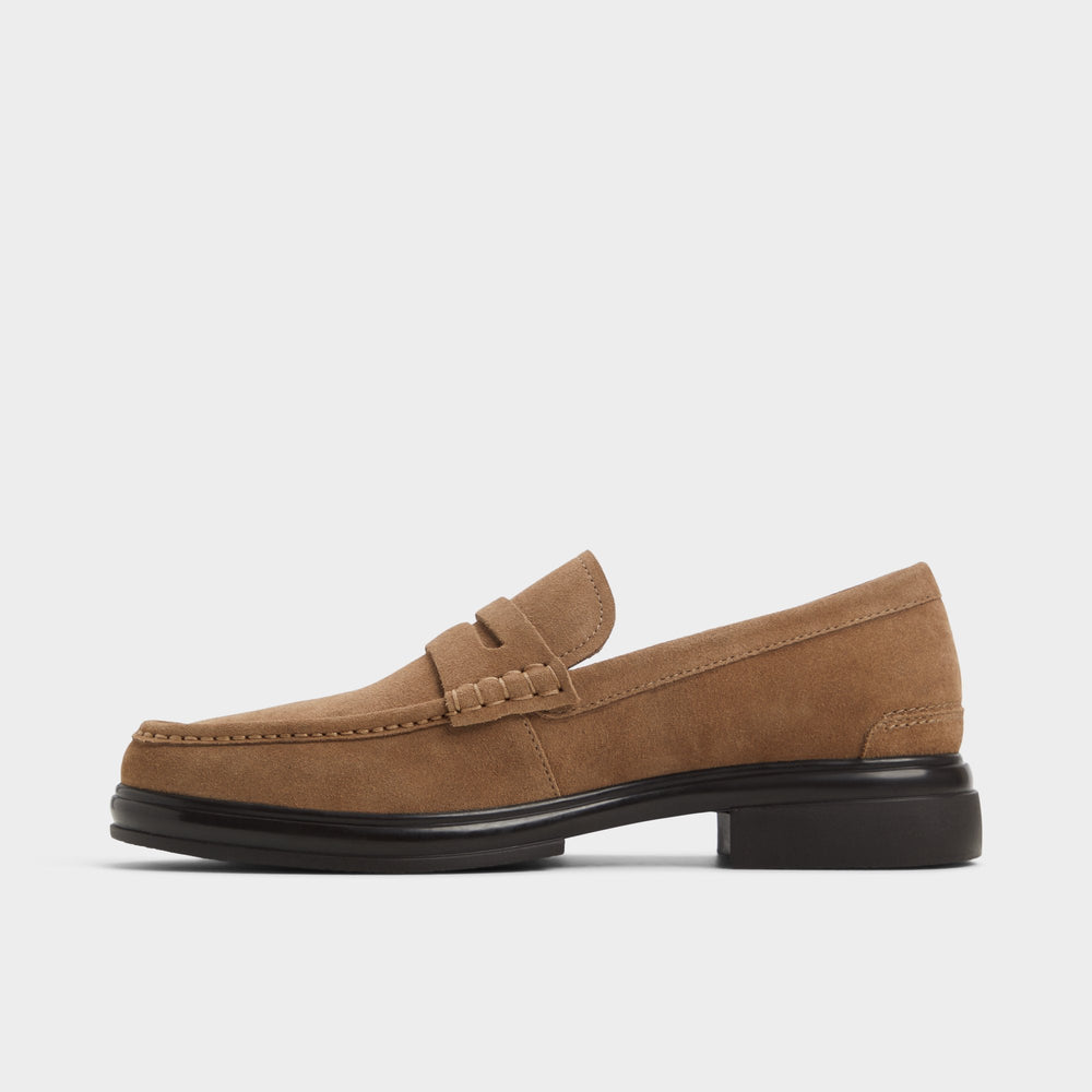 Aldo Tucker Other Brown Leather Suede Men's Dress Shoes - Loafer